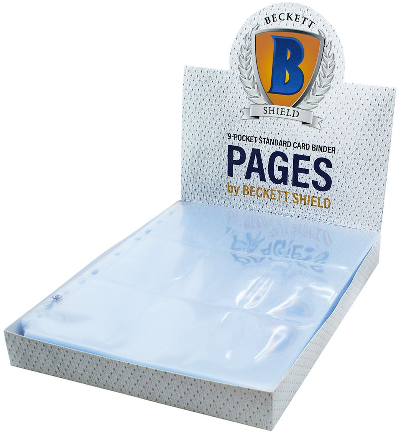Beckett Shield 9-Pocket Binder Pages 100ct