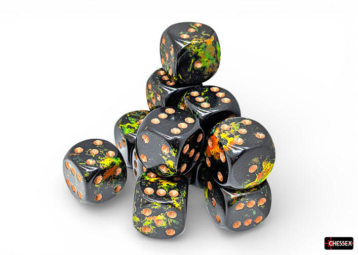 CHESSEX: D6 Brush DICE SETS - 16mm