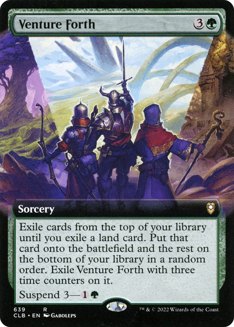 Venture Forth (Extended Art) [Commander Legends: Battle for Baldur's Gate]