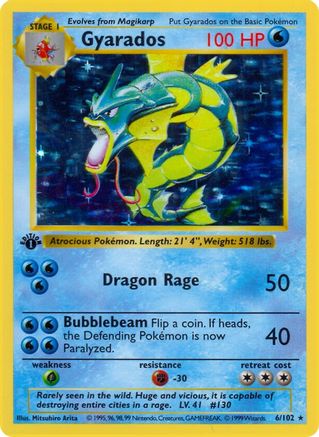 Gyarados (6/102) [Base Set Shadowless Unlimited]