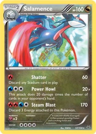 Salamence (57/108) (Theme Deck Exclusive) [XY: Roaring Skies]
