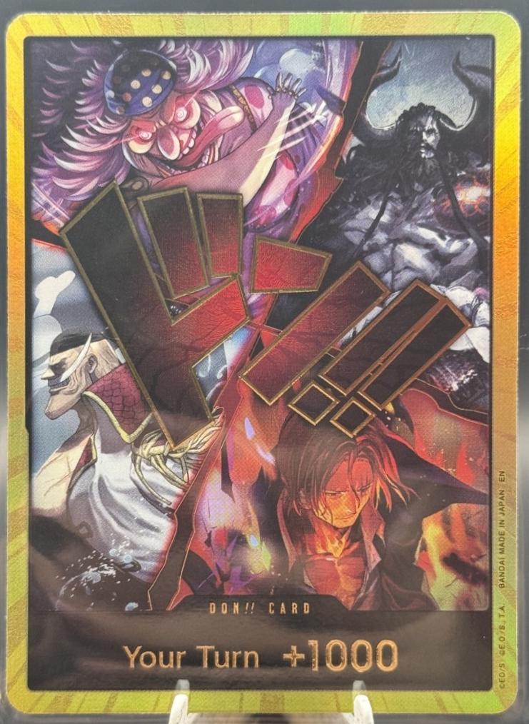 DON!! Card (Alternate Art) (The Four Emperors) (Gold) - The World's Strongest Warriors Foil