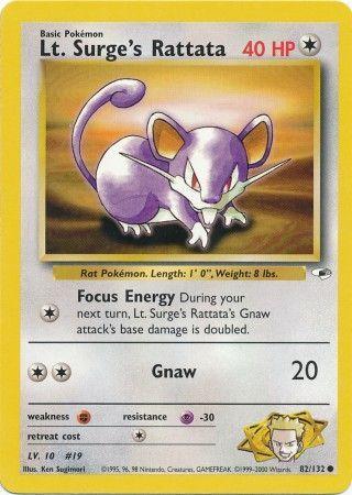 Lt. Surge's Rattata (82/132) [Gym Heroes Unlimited]