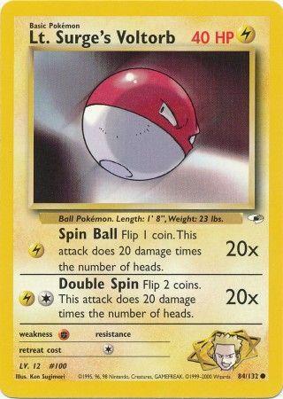 Lt. Surge's Voltorb (84/132) [Gym Heroes Unlimited]