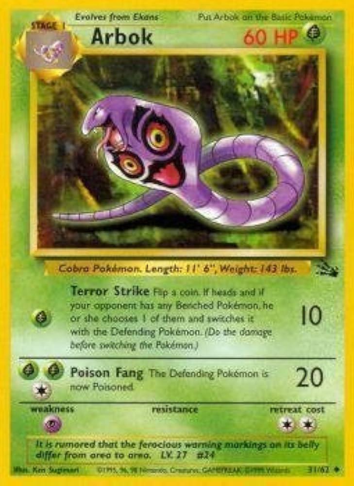 Arbok (31/62) [Fossil Unlimited]