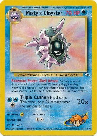 Misty's Cloyster (29/132) [Gym Heroes Unlimited]