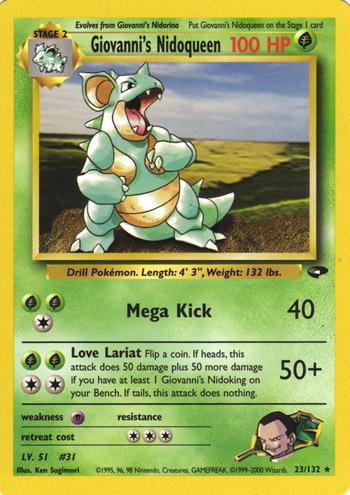 Giovanni's Nidoqueen (23/132) [Gym Challenge Unlimited]