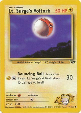 Lt. Surge's Voltorb (86/132) [Gym Challenge Unlimited]