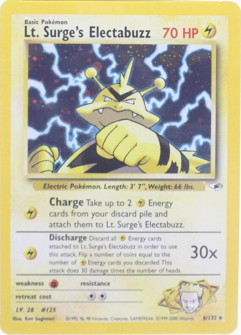 Lt. Surge's Electabuzz (6/132) [Gym Heroes Unlimited]