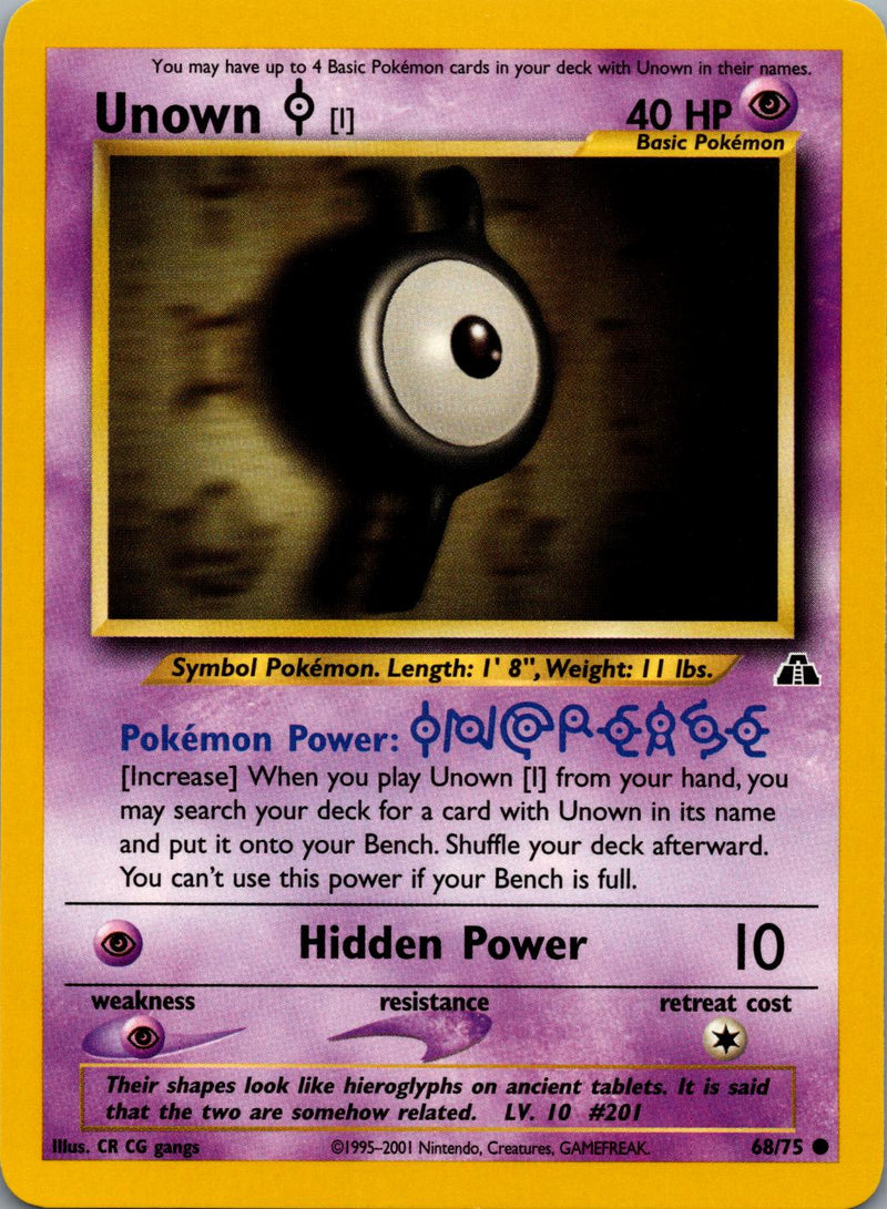 Unown [I] (68/75) [Neo Discovery Unlimited]