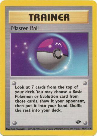 Master Ball (116/132) [Gym Challenge Unlimited]