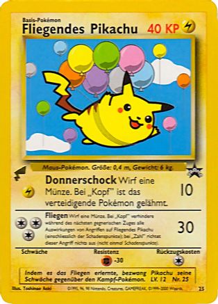 Pikachu (Flying) (025/null) - Pikachu World Collection Promos