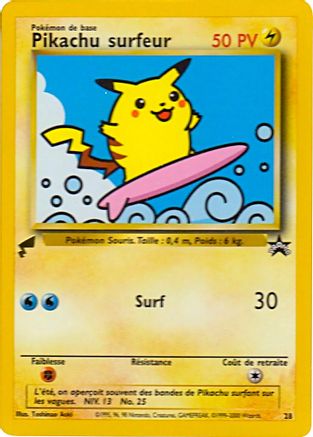 Pikachu (Surfing) (028/null) - Pikachu World Collection Promos