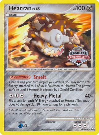 Heatran (30/146) (Regional Championships) [Diamond & Pearl: Legends Awakened]