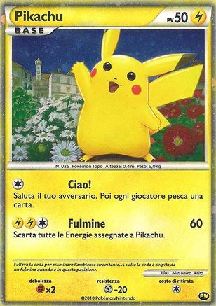 Pikachu (Italian) (0PW/null) - Pikachu World Collection Promos Holofoil