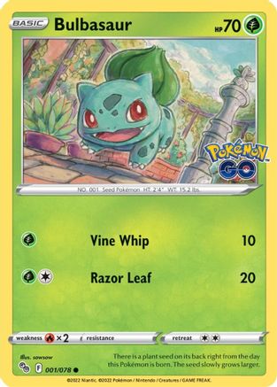 Bulbasaur (001/078) [PokÃƒÂ©mon GO]