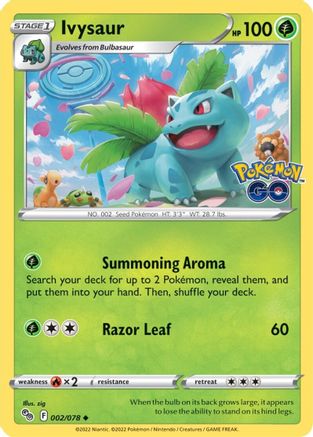 Ivysaur (002/078) [PokÃƒÂ©mon GO]