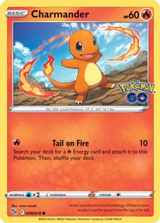 Charmander (008/078) [PokÃƒÂ©mon GO]