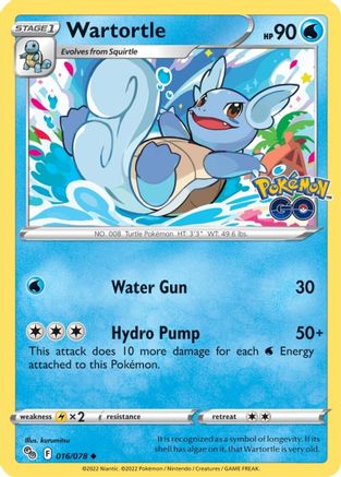 Wartortle (016/078) [PokÃƒÂ©mon GO]