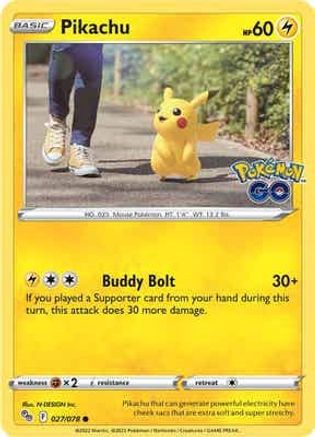 Pikachu (027/078) [PokÃƒÂ©mon GO]