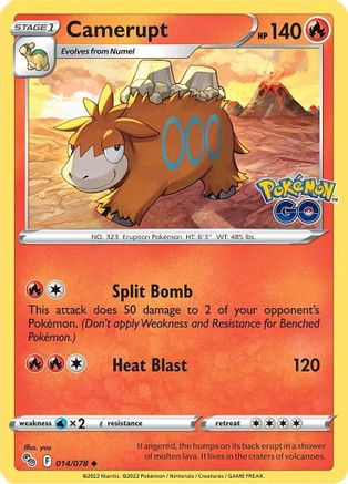 Camerupt (014/078) [PokÃƒÂ©mon GO]