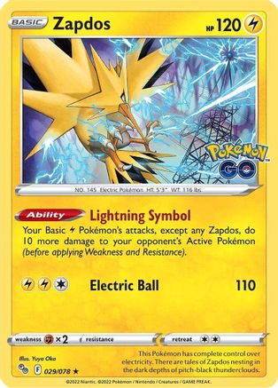 Zapdos (029/078) [PokÃƒÂ©mon GO]