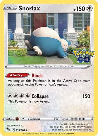 Snorlax (055/078) [PokÃƒÂ©mon GO]