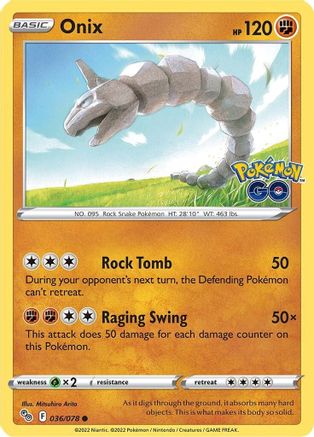 Onix (036/078) [PokÃƒÂ©mon GO]