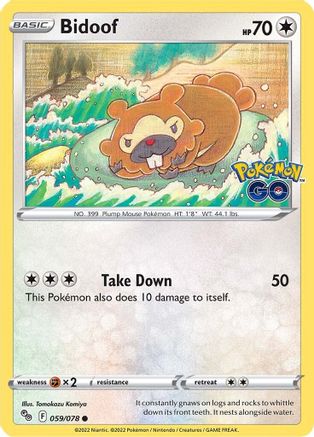 Bidoof (059/078) [PokÃƒÂ©mon GO]