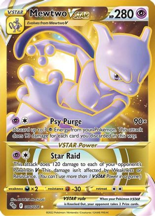 Mewtwo VSTAR (086/078) [PokÃƒÂ©mon GO]