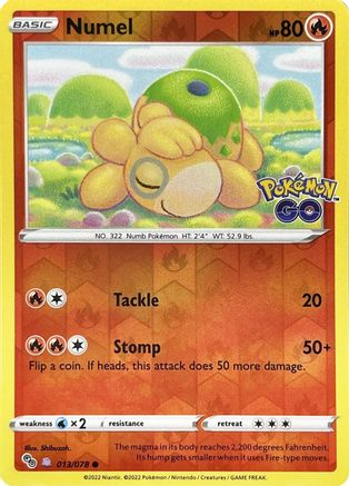 Numel (013/078) (Peelable Ditto) [PokÃƒÂ©mon GO]
