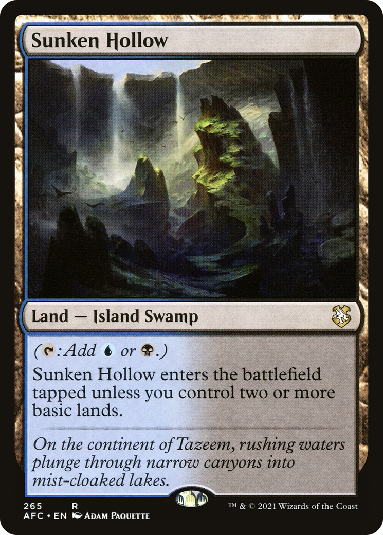Sunken Hollow [Dungeons & Dragons: Adventures in the Forgotten Realms Commander]