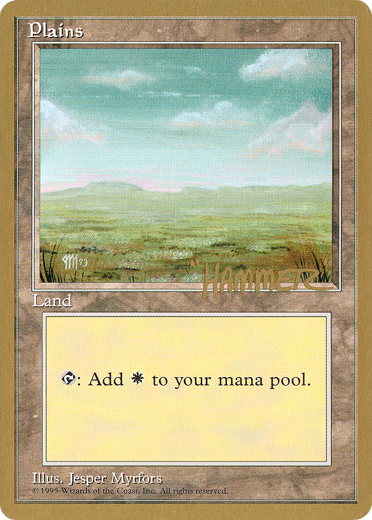 Plains (shr366) (Shawn "Hammer" Regnier) [Pro Tour Collector Set]