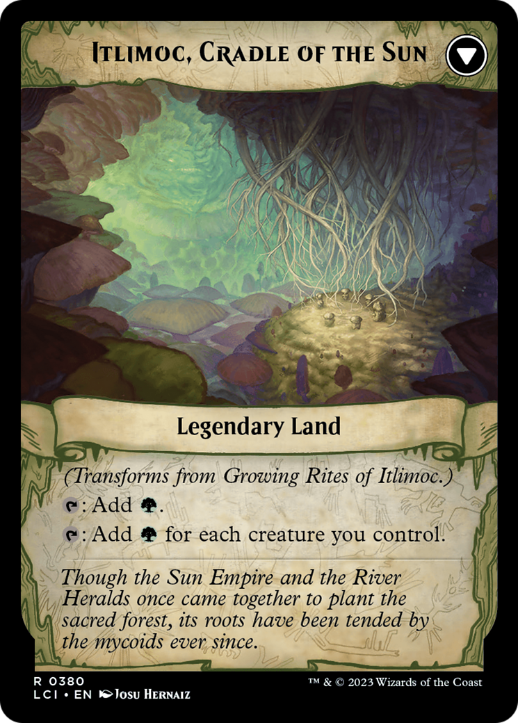 Growing Rites of Itlimoc // Itlimoc, Cradle of the Sun (LCI-380) - The Lost Caverns of Ixalan: (Extended Art) Foil