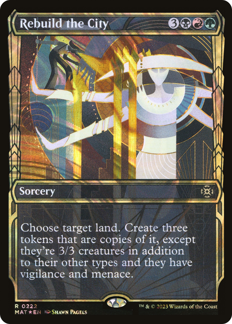 Rebuild the City (Showcase Halo Foil) [March of the Machine: The Aftermath]