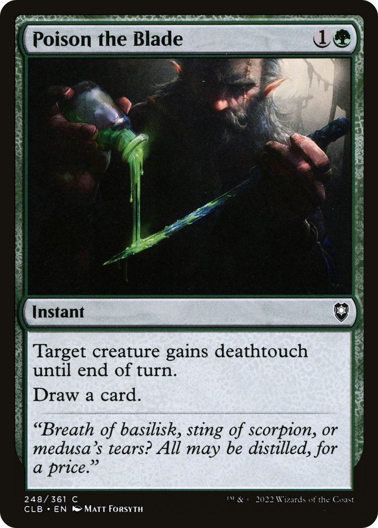 Poison the Blade [Commander Legends: Battle for Baldur's Gate]