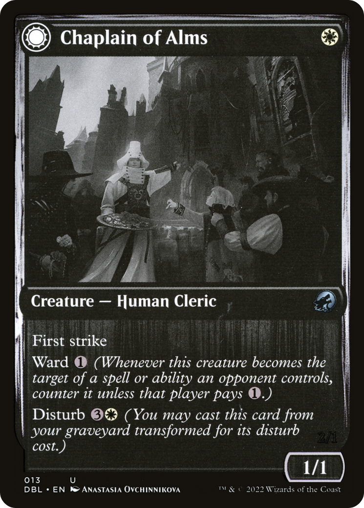 Chaplain of Alms // Chapel Shieldgeist [Innistrad: Double Feature]