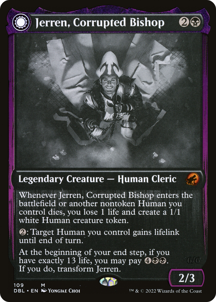 Jerren, Corrupted Bishop // Ormendahl, the Corrupted [Innistrad: Double Feature]
