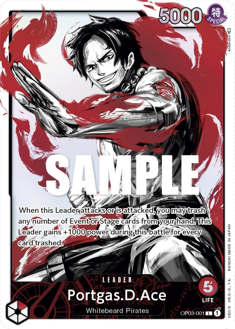 Portgas.D.Ace (Alternate Art) (OP03-001) - Pillars of Strength Foil