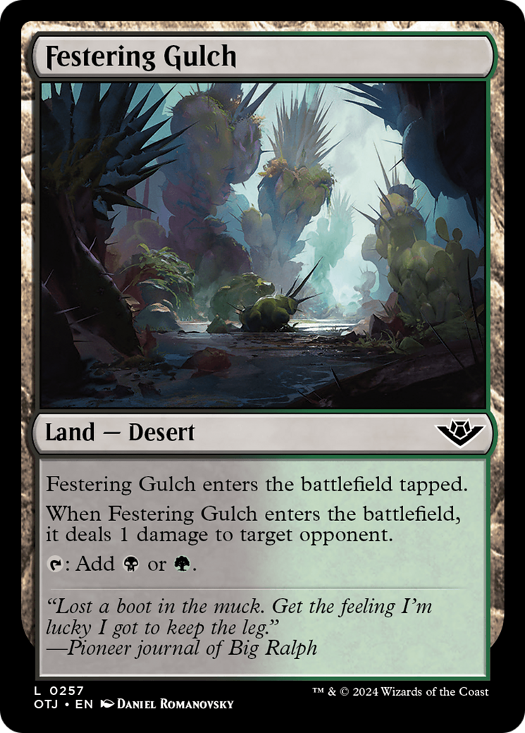 Festering Gulch (OTJ-257) - Outlaws of Thunder Junction Foil