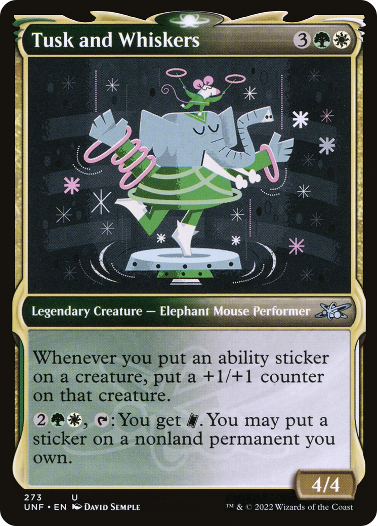 Tusk and Whiskers (UNF-273) - Unfinity: (Showcase) Foil