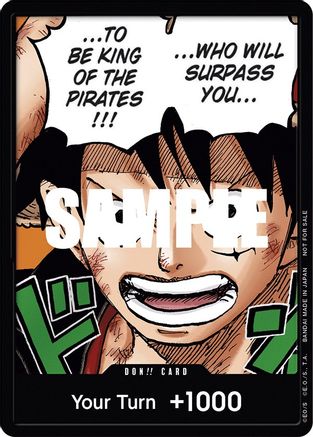 DON!! Card (Monkey.D.Luffy) (1st Anniversary DON!! Card Pack) - One Piece Promotion Cards Foil