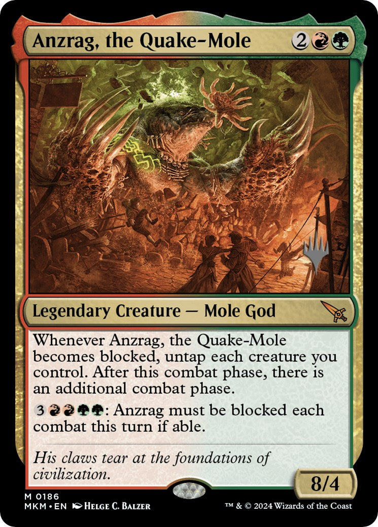 Anzrag, the Quake-Mole (Promo Pack) [Murders at Karlov Manor Promos]