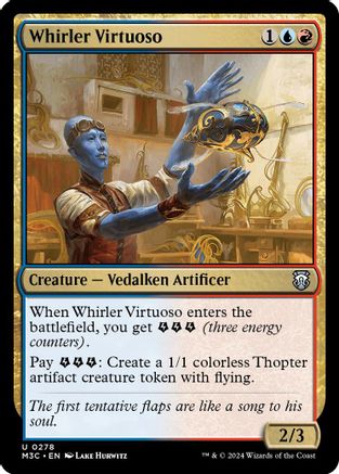 Whirler Virtuoso (Ripple Foil) [Modern Horizons 3 Commander]