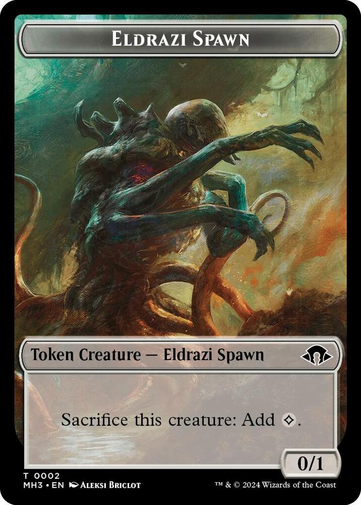 Eldrazi Scion (Ripple Foil) // Eldrazi Spawn Double-Sided Token [Modern Horizons 3 Commander Tokens]