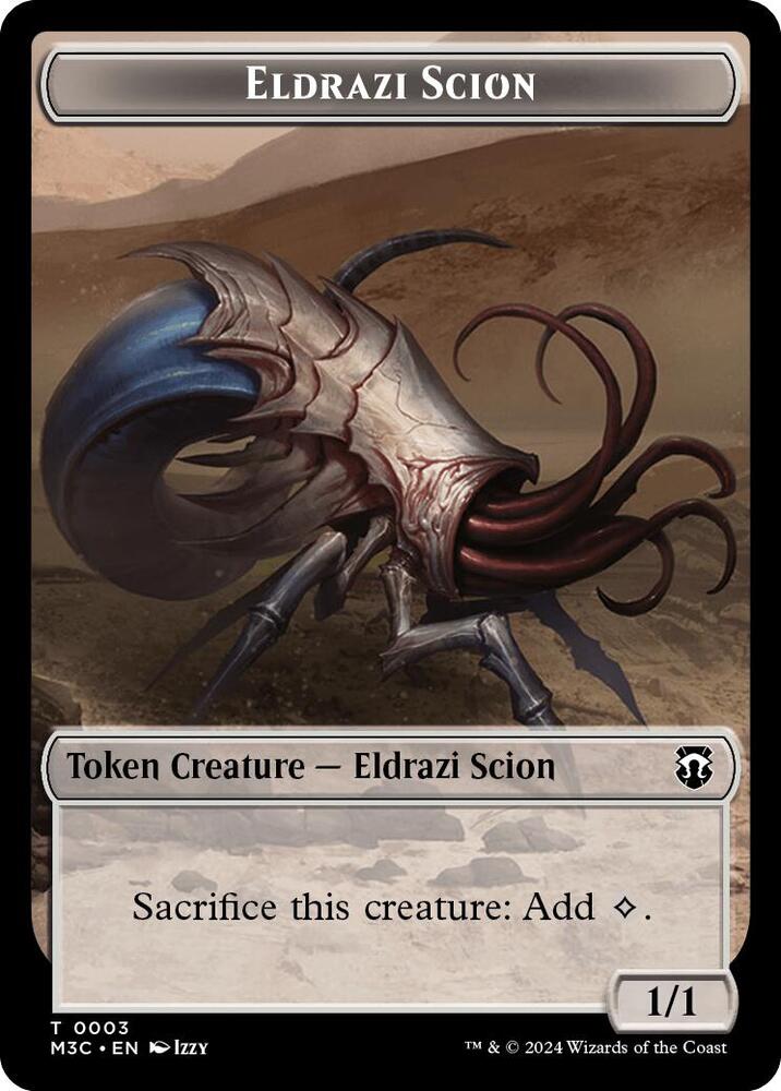 Eldrazi Scion (Ripple Foil) // Eldrazi Spawn Double-Sided Token [Modern Horizons 3 Commander Tokens]