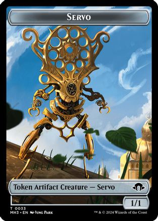 Servo // Angel Double-Sided Token [Modern Horizons 3 Tokens]