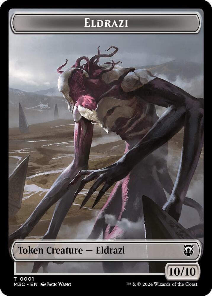 Eldrazi (Ripple Foil) // Spirit Double-Sided Token [Modern Horizons 3 Commander Tokens]
