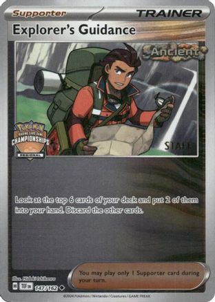 Explorer's Guidance (Regional Championships) [Staff] (147/162) - League & Championship Cards Reverse Holofoil