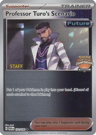 Professor Turo's Scenario (Regional Championships) [Staff] (177/182) - League & Championship Cards Reverse Holofoil